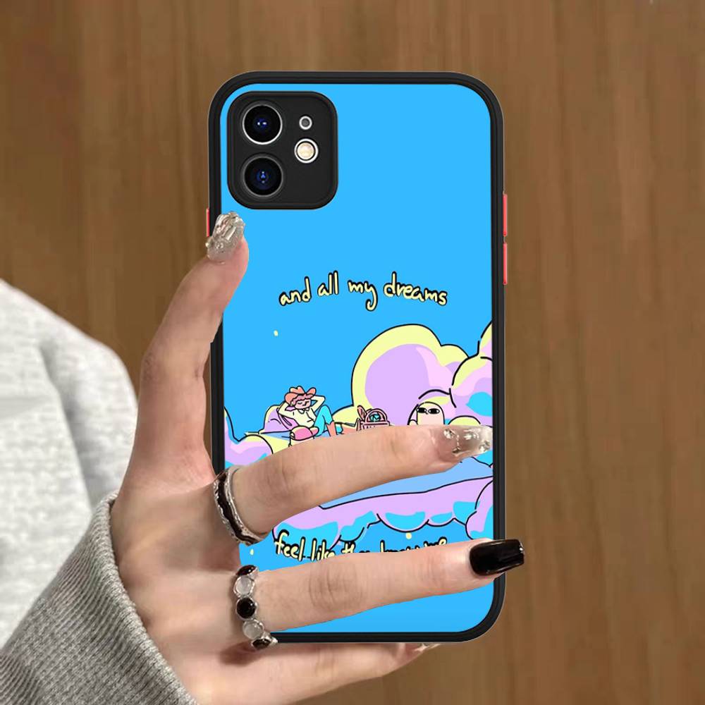 Ketnipz Cartoon Phone Case For IPhone 16 15 14 11 12 13 Pro Max Plus 12 XS Max Back Cover Matte Case