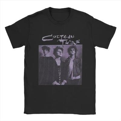 Niesamowite koszulki Cocteau Twins dla mężczyzn Koszulki z okrągłym dekoltem z czystej bawełny Koszulki z krótkim rękawem Koszulki z nadrukiem Odzież