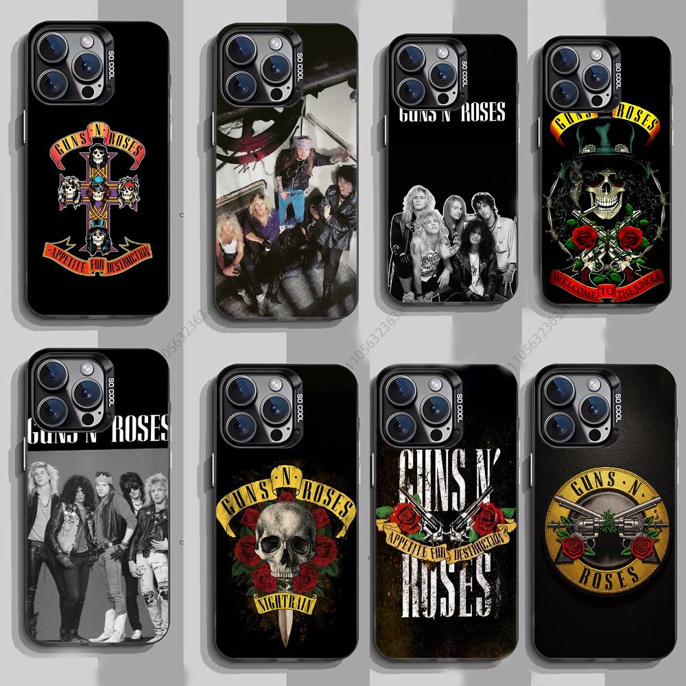Band G-Guns N Roses Phone Case for iPhone 15 16 Pro Max Air SE 11 13 Pro 14 Plus 12 11Pro 15Pro Max 16e Cover