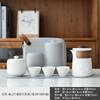Ceramic travel tea set Kuaike cup portable tea set outdoor tea cup one pot three cups teapot set