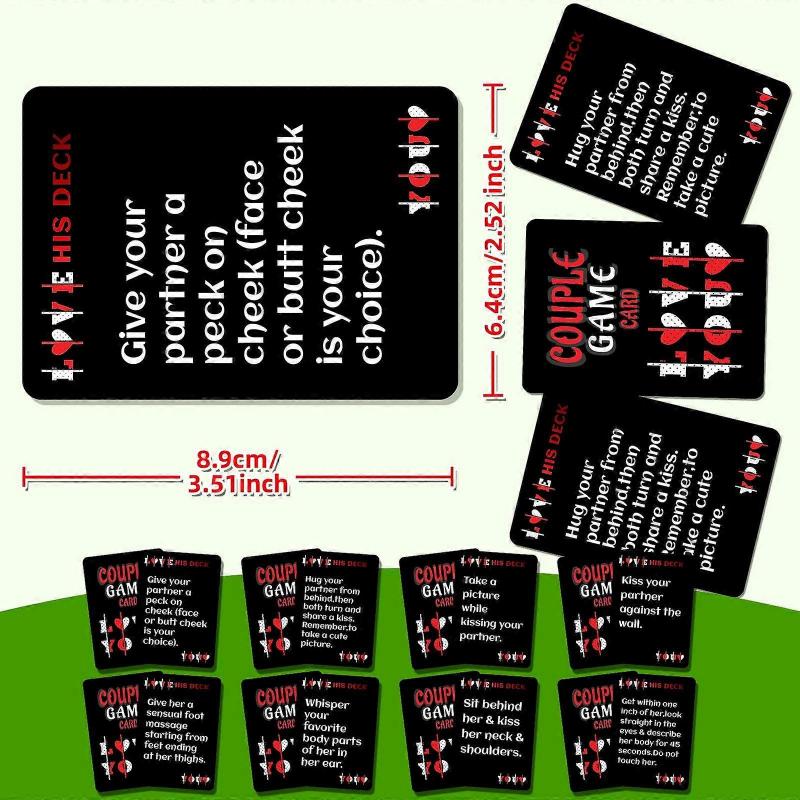 50 Warm Up Couple Interactive Game Cards Toy Playsets