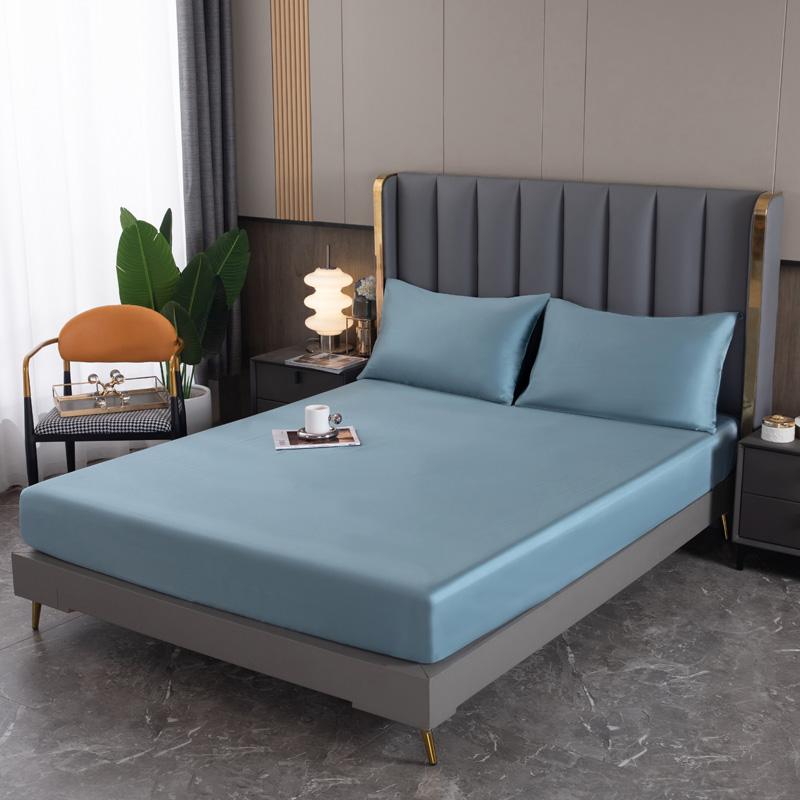 Natural Mulberry Silk Bed Fitted Sheet Deep 25CM Real Silk Mattress Cover Customized Size Luxury High-End Bedding Sheets