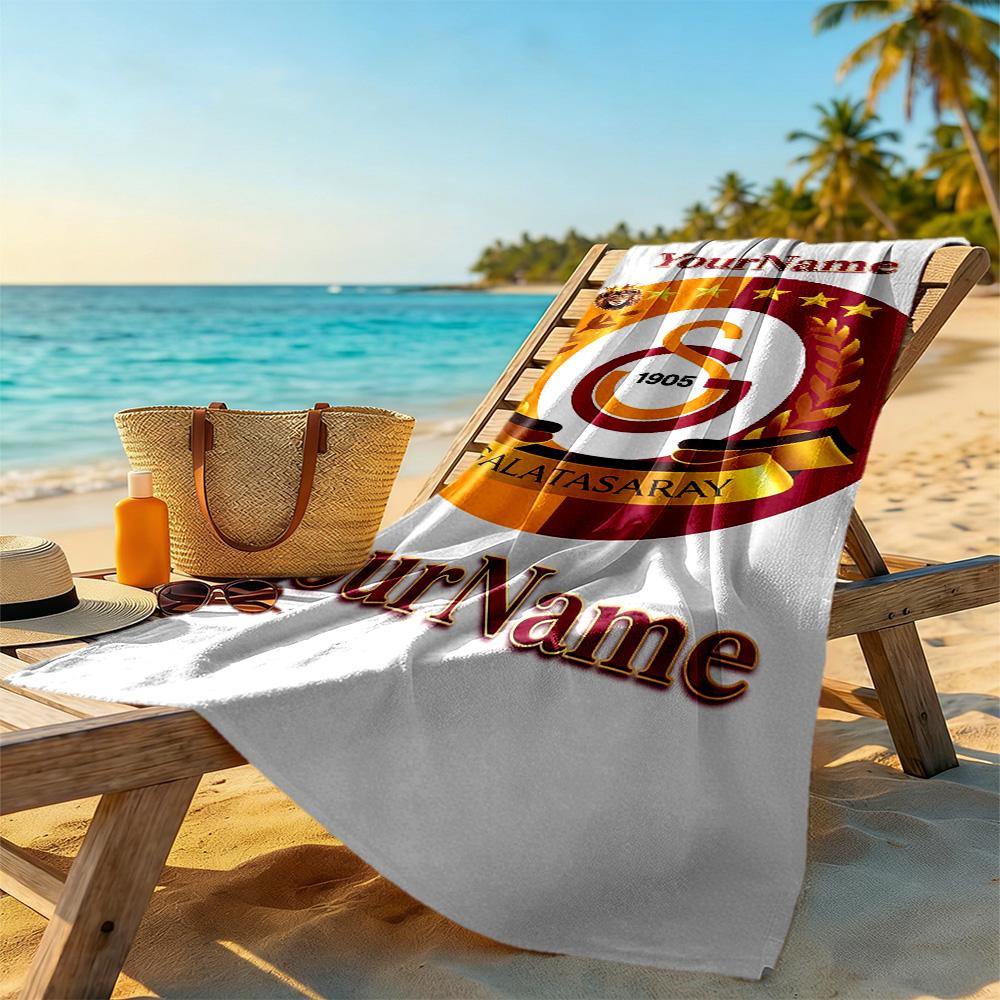 Galatasaray Customize Your Name Beach Towel High Absorbency & Quick-Dry Portable for SwimmingBeachCamping Travel Beach AccessoriesGym