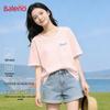 Baleno Women's Soft Snowflake Cotton Round Neck Short Sleeve T-Shirt