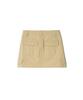 Lense Piping Fake Cargo Mini Skirt Beige