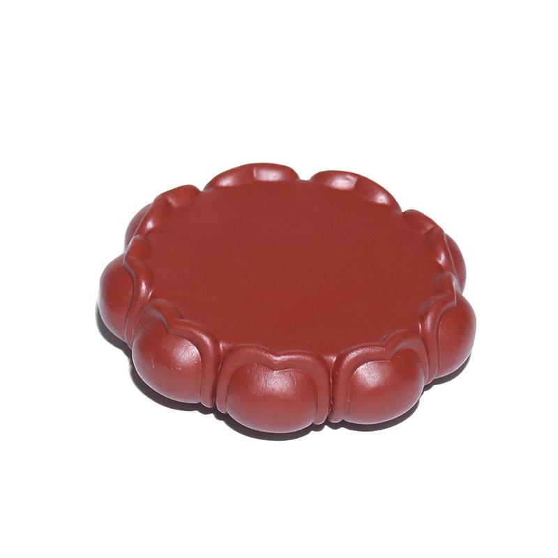 Zisha Purple Clay Lotus Tea Coaster and Ornaments Set
