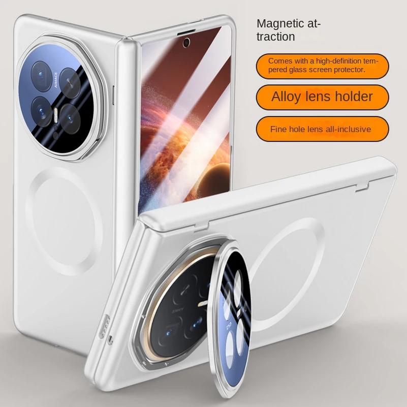 Wbudowany Pierścień Magnetyczny Z Folia Ze Szkła Hartowanego Etui Ochronne Dla Honor Magic V6 magic v5 Pokrowiec Ochronny Na Zawias