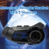 Motorcycle Helmet   Headset with 2K Camera Noise Cancellation Helmet Headphones Motorcycle Intercom Headset Communication Systems