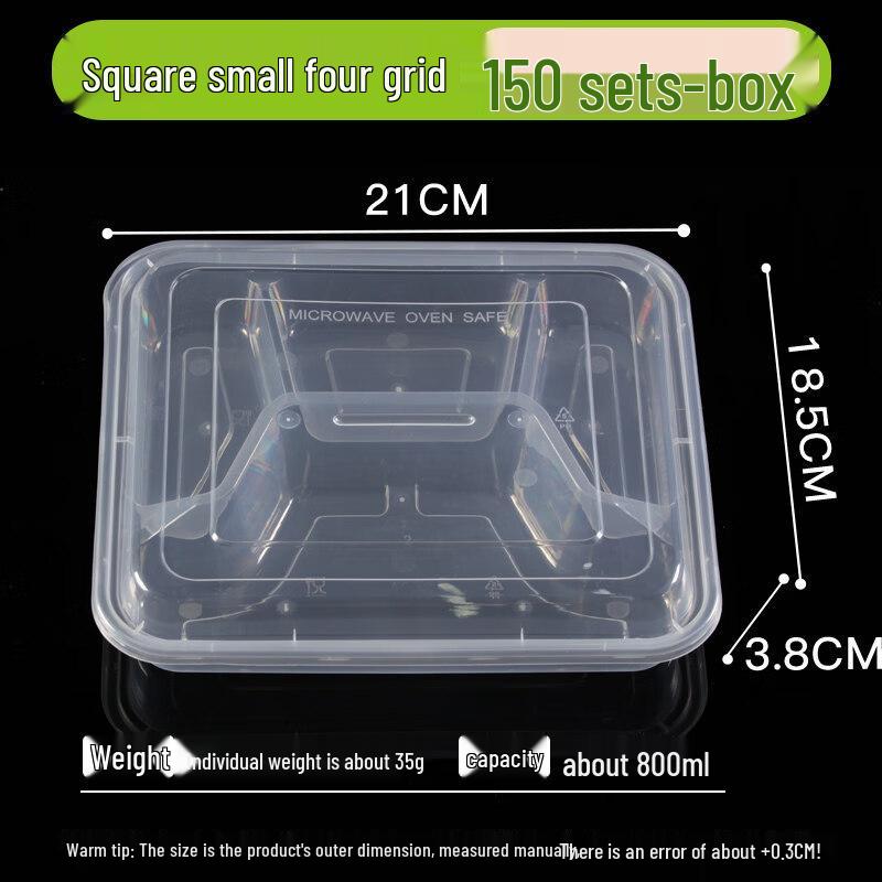 Disposable Multi-Compartment Takeaway Containers