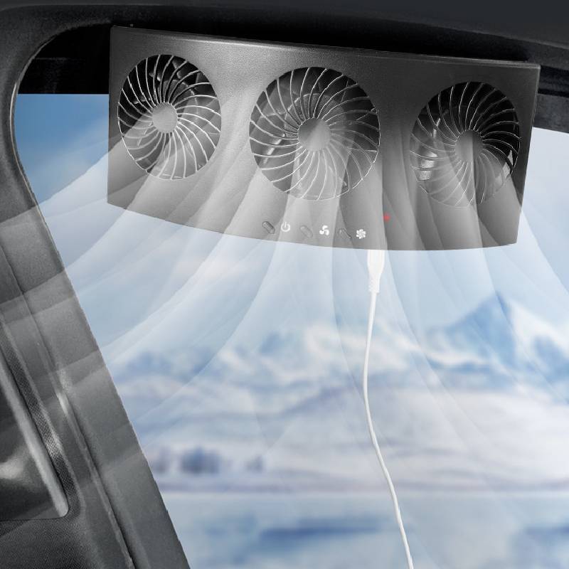 Ventilator cu priză de aer pentru mașină din material ABS pentru răcire și eliminarea mirosurilor, ideal pentru călătorii și navetă