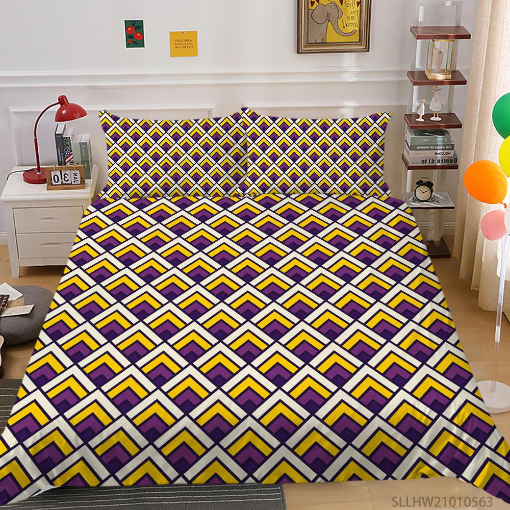 3D Bettwäsche-Set Mikrofaserstoff Bettbezug und Kissenbezug 2 oder 3 Teile mit Grafikdruck Full-Size Waschbare und Bequeme Bettwäsche