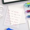 50 Sheets/set of Waterproof PET Transparent Memo Super Sticky Tearable and Reusable Student Paper Office Stationery Sticker