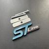 3D Metal ST Line Logo Car Front Grill Emblem Sticker Rear Trunk Badge For Ford Kuga MK3 MK4 S Max Focus Puma Fiesta Accessories