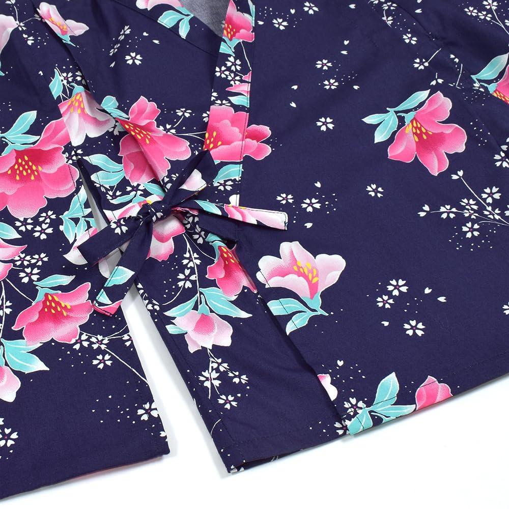 COLORFUL CANDY STYLE Yukata Sweet Pea Navy for Perfect for Fireworks Festivals and Summer NB700110 Set, 110cm, Blue, Girls, Festivals,