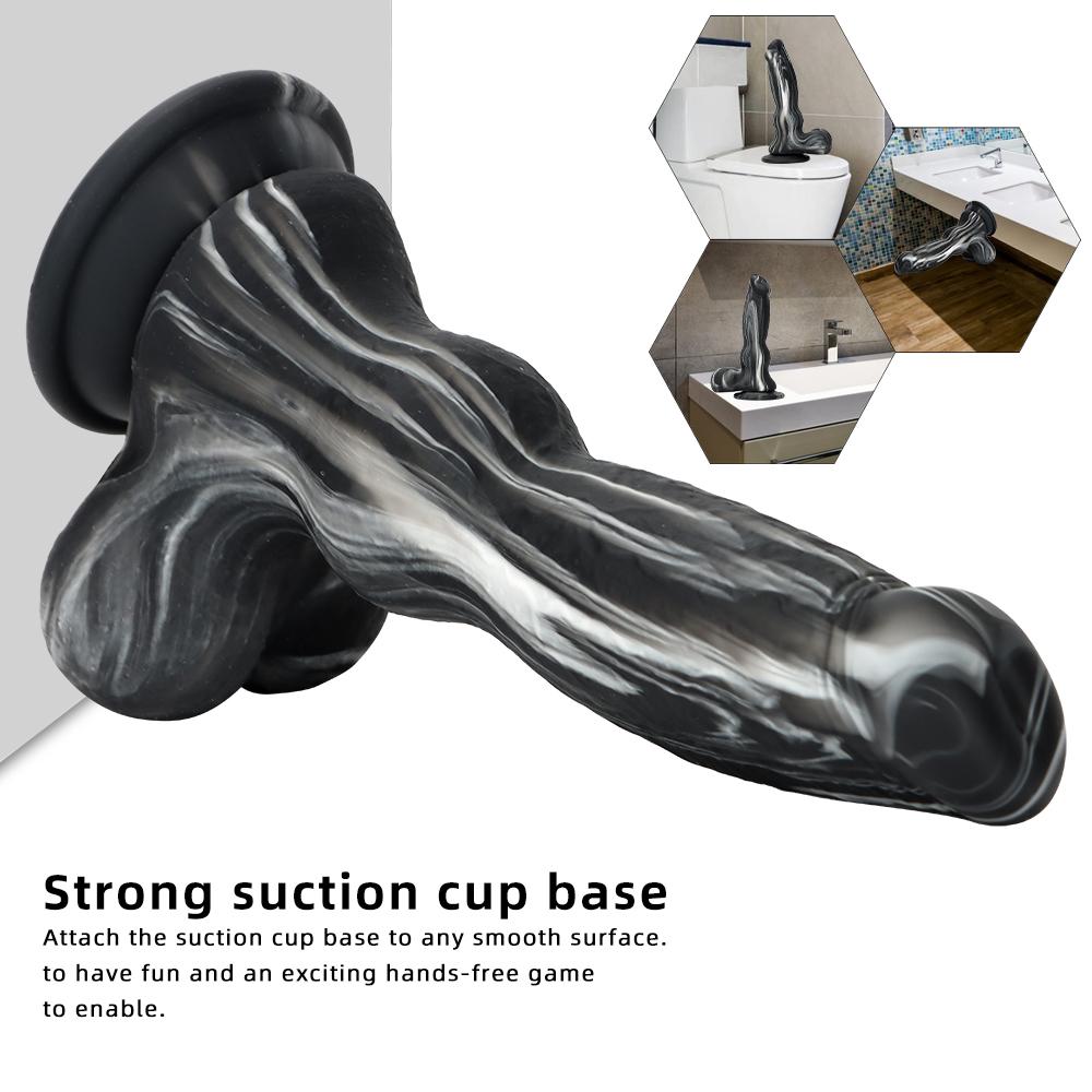 Women's New Liquid Silicone Simulation Dog Phallus Dildo Masturbation Device Rear Court Anal Plug To Expand Anal Instruments