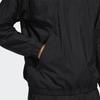 Adidas Originals Trefoil Solid Half-Zip Hooded Windbreaker Jacket Men Outerwear Black HA1278