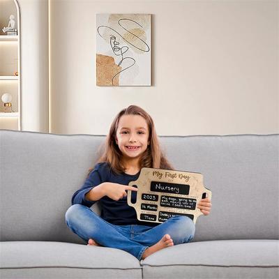First Day Of School Sign Portable Hang Back School Blackboard Sign Personalized First Day Of School Chalk Board Po Prop