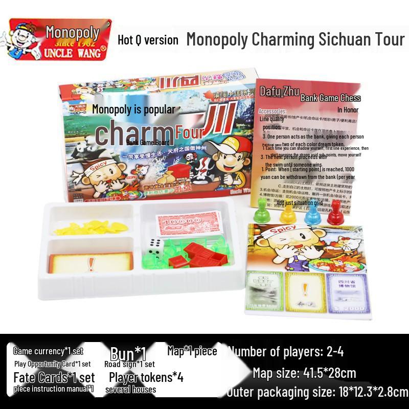 Monopoly Q Version: China & World Tour Edition Board Game