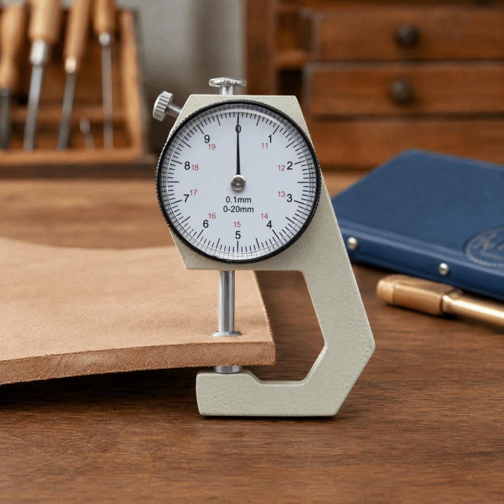 Pointer Display Dial Thickness Gauge Flat Head Thickness Gauge  For Leather Measurement