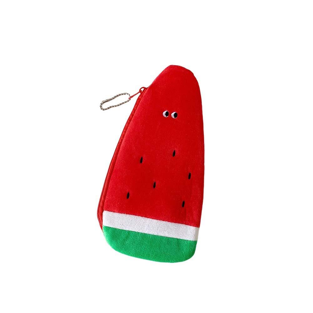 Watermelon Banana Cartoon Storage Bag Plush Korean Style Pencil Case  Children