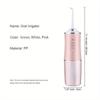 Professional Cordless Oral Irrigator - Portable, Retractable, and Water Flosser for Teeth Cleaning, Dental Care