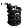 Decorative Pen Cup for Study Coiled Dragon Holder, Chinese Style Pencil Cool Gaming Desk Decor Organizer, Stationery Storage Container Office