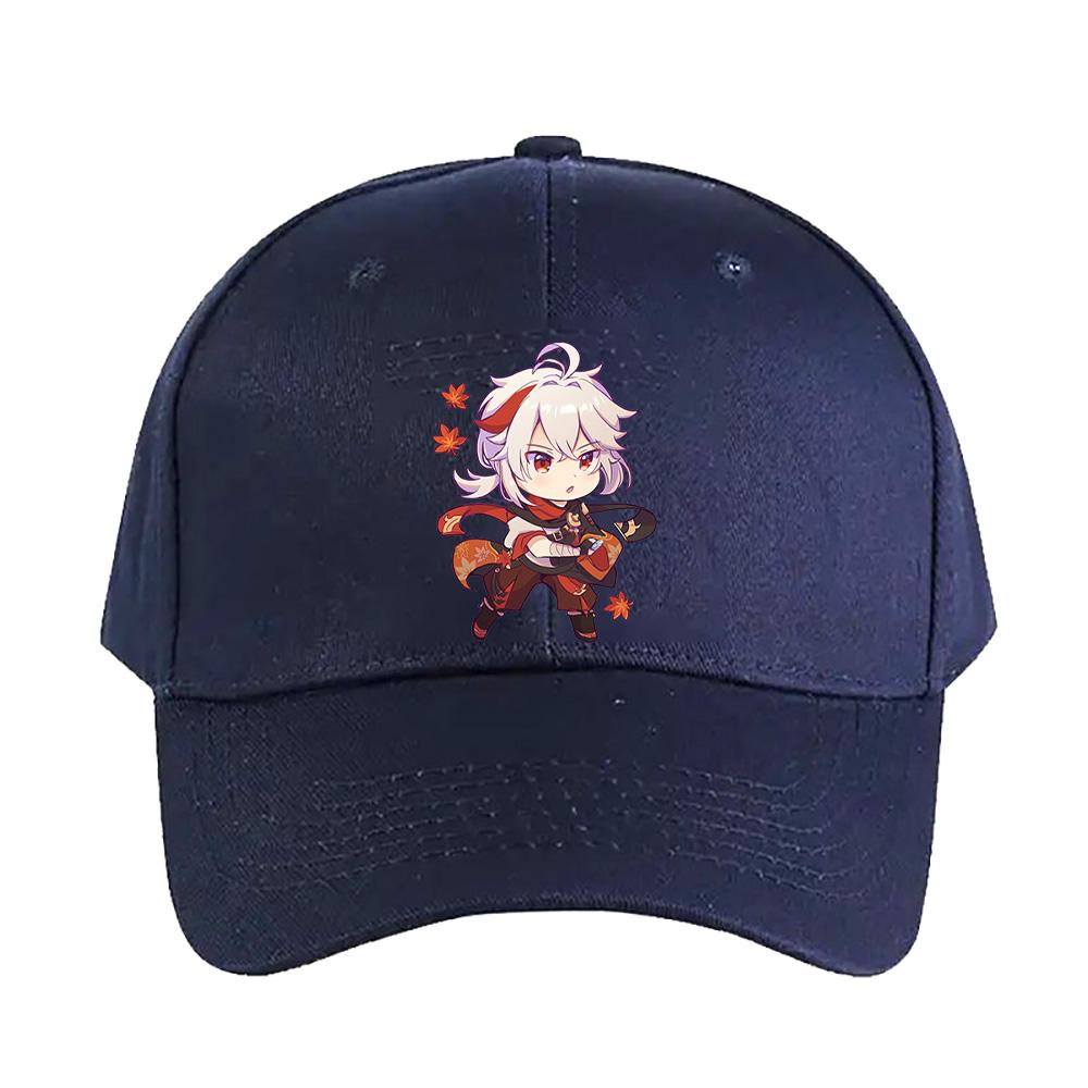 Genshin Impact Kazuha Chibi Cap Summer Woman Man Adult Casual Fashion Casual Adjustable Fishing Hat Sun Hat