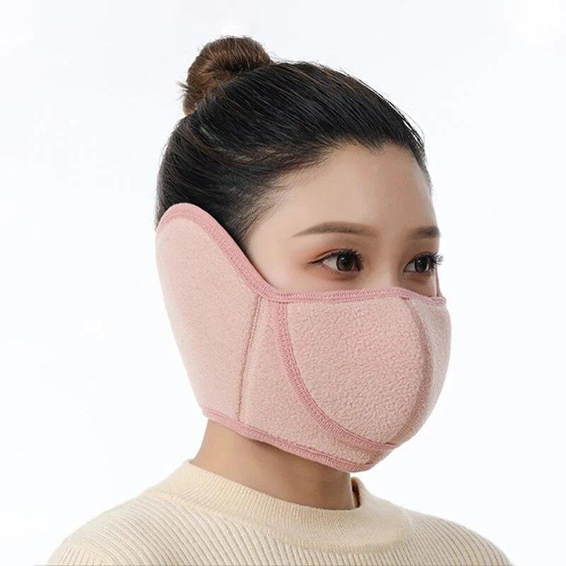 Zimní poloobličejová maska Cyklistika Camping Lyžařská maska Teplá maska Polar Fleece Otevřená prodyšná maska Větruodolný oteplovač krku