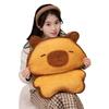 Kawaii Plush Biscuit Capybara Throw Pillow Cute Capibara Cake Cookie Toast Keychain Sofa Cushion Nap Sleeping Toys Birthday Gift
