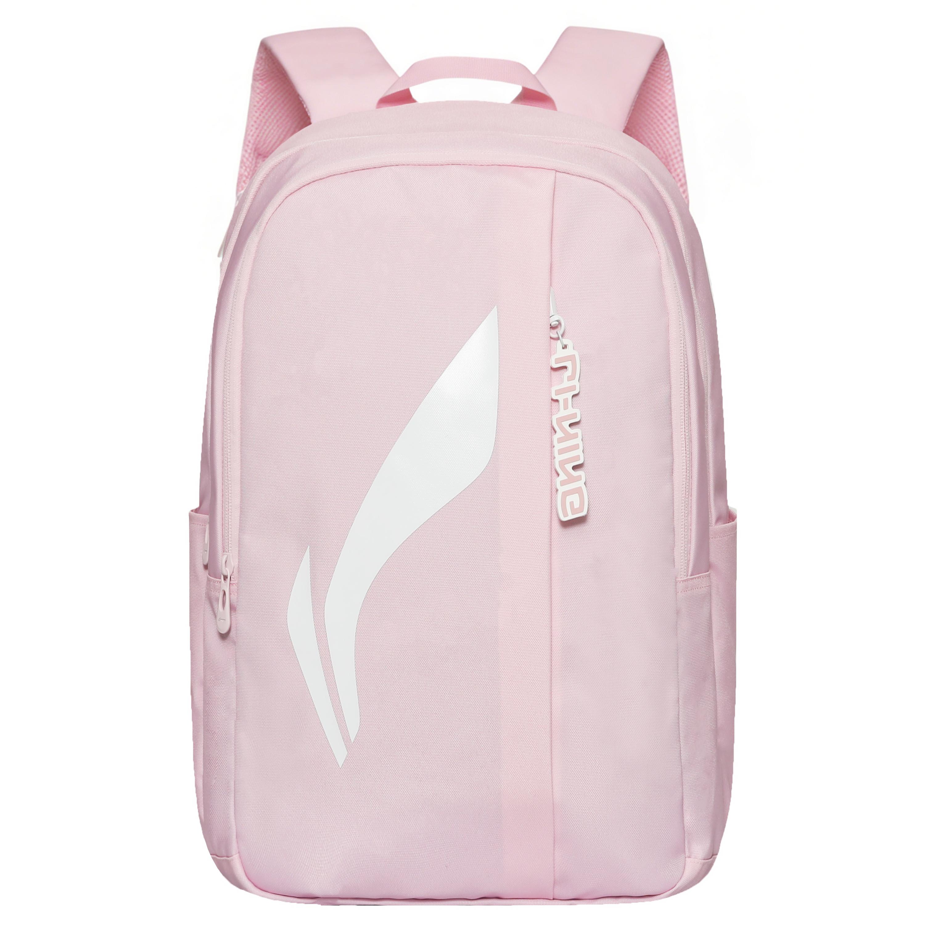 Li Ning Polyester Backpack Medium Large Women s Ying Pink ABSW445-4 Large