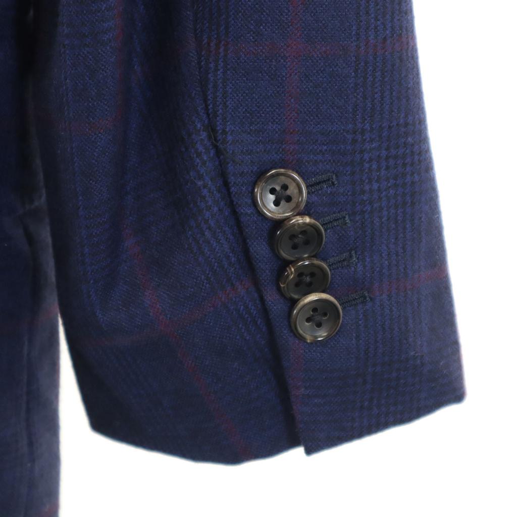 BLION Check Pattern tailored jacket Navy Men's Used