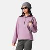 Li Ning Fitness Series Antibakterielles Antistatisches Locker geschnittenes Stehkragen Logo Sweatshirt Damen Sweatshirt AWDVF82-1