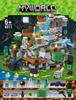 Minecraft Minifigure Set: Block Mechanism, Cave Light, Treehouse, Warhorse, Ocelot, Village Windmill Town