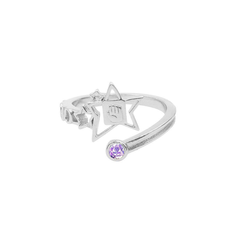 JOJO s Bizarre Adventure Jotaro Kujo Adjustable Cosplay Ring. Open Adjustable серебряный
