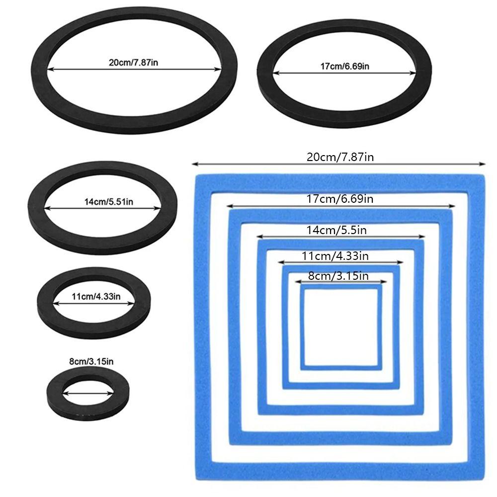 5/10Pcs 5 Size Aquarium Floating Plant Corral Black/Green/Blue Floating Plant Holder  Pet Supplies