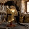 Ancient Greek Corinthian Spartan Helmet Medieval Warrior Armor Helmet Steel Iron LARP Cosplay Costume Historical Decor