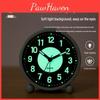 45inch Metal Luminous Silent Led Alarm Clock Student Bedside Table Clock