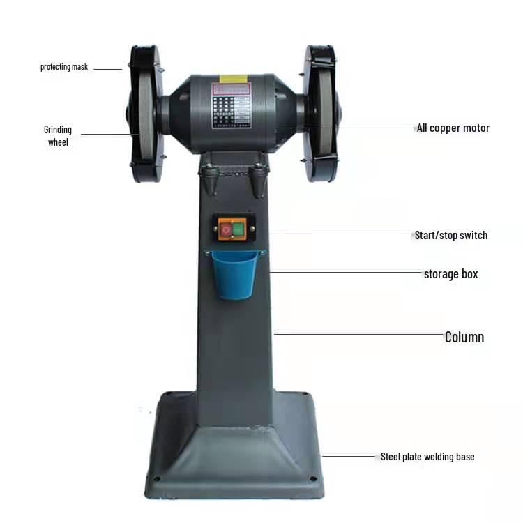 Compact 220V Electric Knife Sharpener & Multifunctional Desktop Polishing Grinder