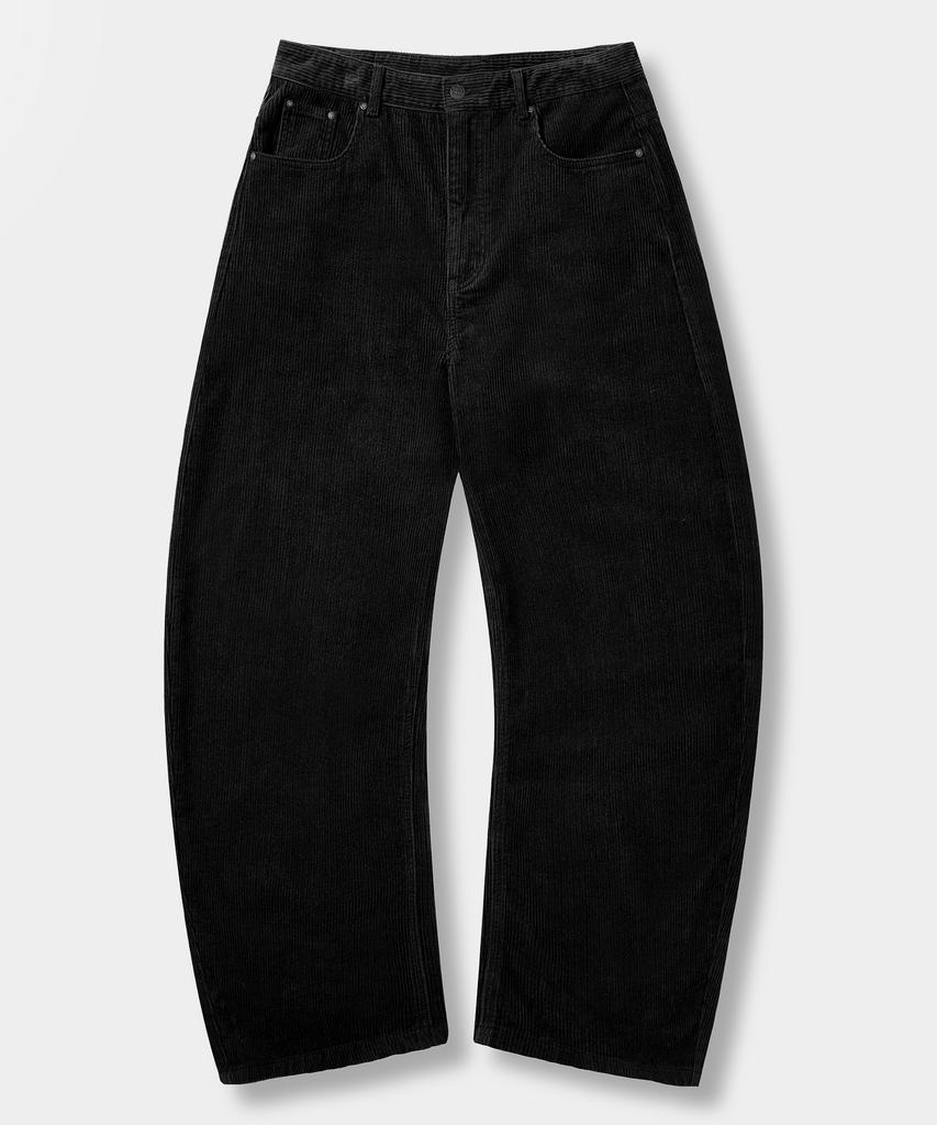 Dimiteulibeullaeg Essential Fade Wash Curved Pants_Corduroy Black