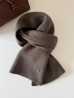 High quality% Australian wool solid color hat scarf gloves three-piece winter warm knitted suit women