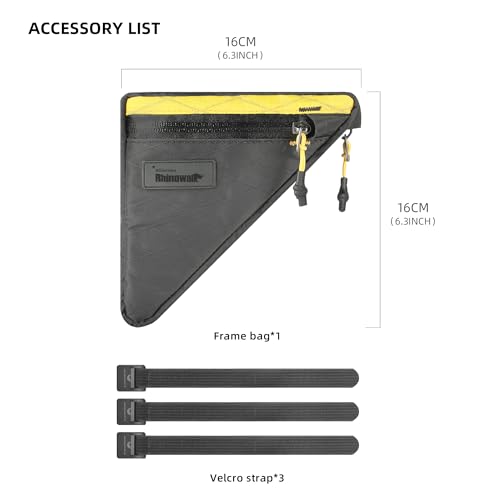 Rhinowalk Bicycle Frame Bag, Waterproof Triangle Bag, 0.9L, Professional Bicycle Accessory (Small)