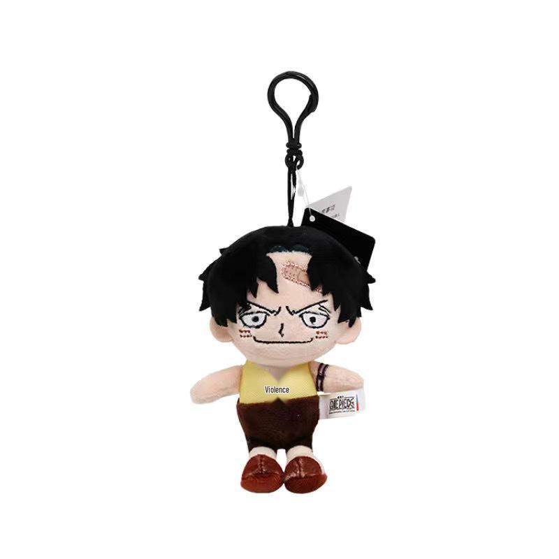 One Piece Luffy & Chopper Keychain Plush Doll - Anime Cartoon Accessory