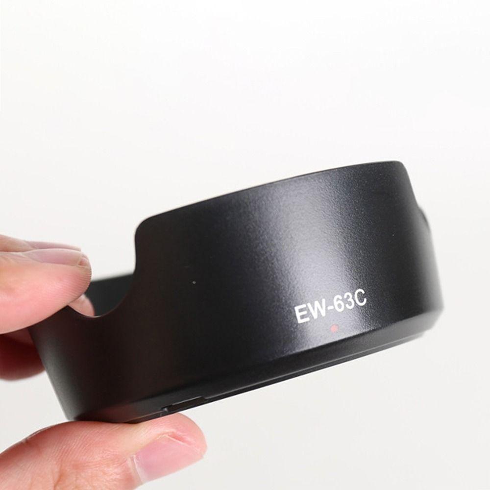 ABS Lens Hood Black Protective Shield for Canon EF-S 18-55mm f/3.5-5.6 IS STM Camera Accessories