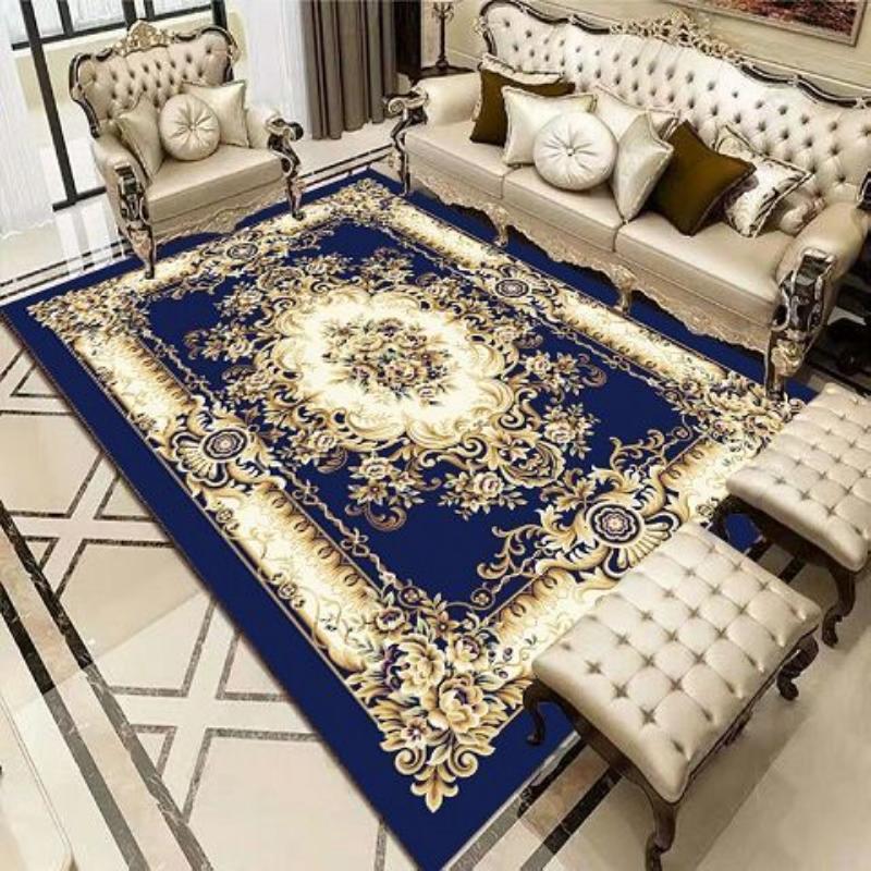 Chinese Style Living Room Carpet Coffee Table Floor Mat Chinese Style Study Bedroom Bedside Home Decoration Non-slip Floor Mat