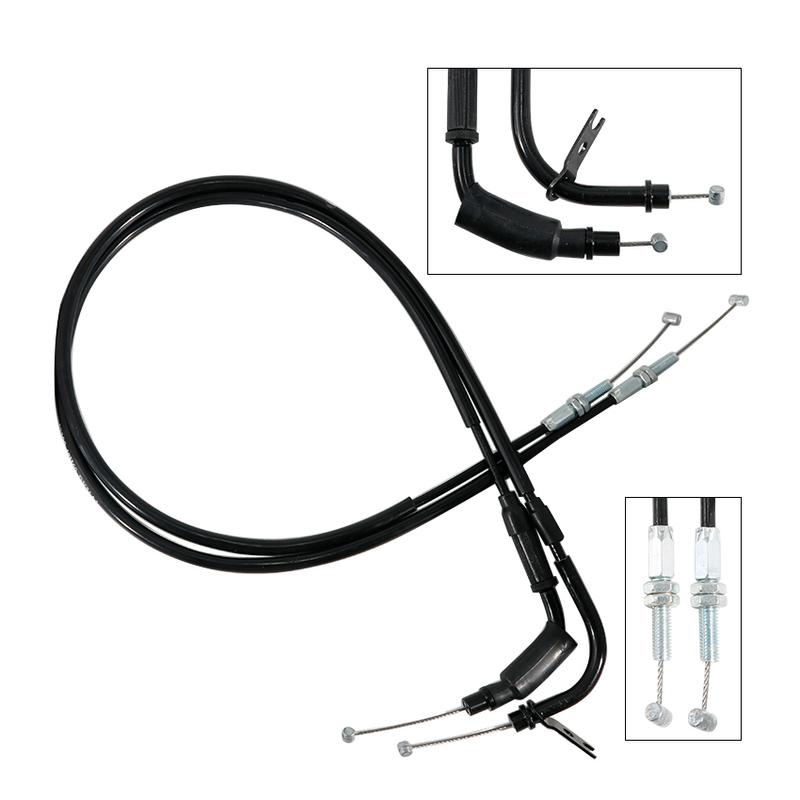 Motorcycle Push&Pull Throttle Cable Line Wires Parts For Suzuki GW250 Inazuma 2014-2017 OEM:58300-48HA0 58300-48HE0 58300-48HB0