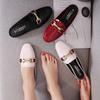 New large size women's shoes slippers women's summer without heel lazy bag head sandals women's half slippers beach shoes