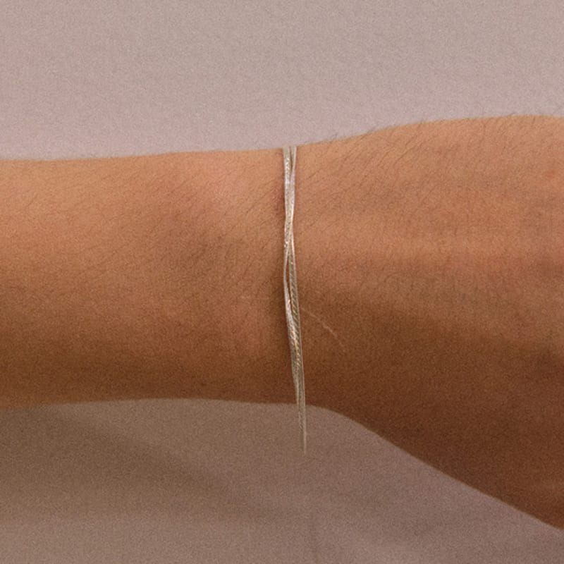 SEWNSWEN DOUBLE SNAKE CHAIN BRACELET