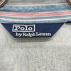 POLO RALPH LAUREN PMES-3402 Collar Stripe Chambray Zip-Up Jacket 90 Light blueUsed