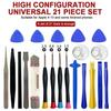 21 In 1 Mobile Phone Repair Tools Kit For Apple Android Samsung Set Screwdriver Combination Skid Multi Function Disassembly Kit