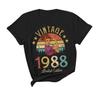 Vintage Legends Born In 1980 44 Years Old T Shirt Unisex Cotton TShirt Birthday Retro Anniversary Tees Top Streetwear Tshirts